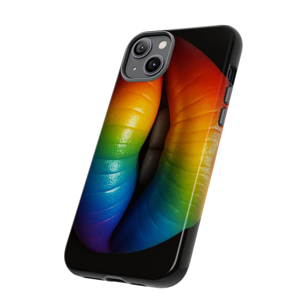 Rainbow Lips Phone Case - Tough Cover for LGBTQ+ Pride - Estalios