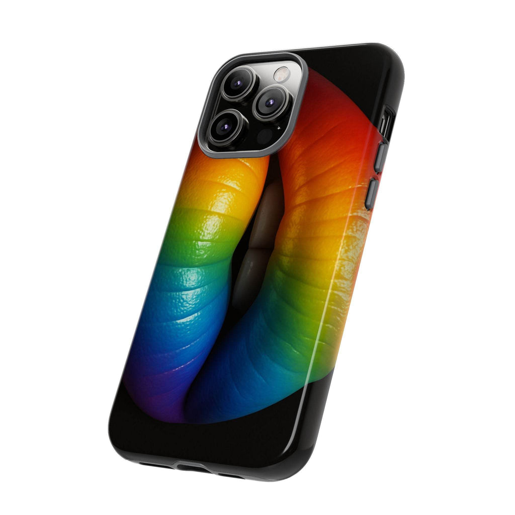Rainbow Lips Phone Case - Tough Cover for LGBTQ+ Pride - Estalios