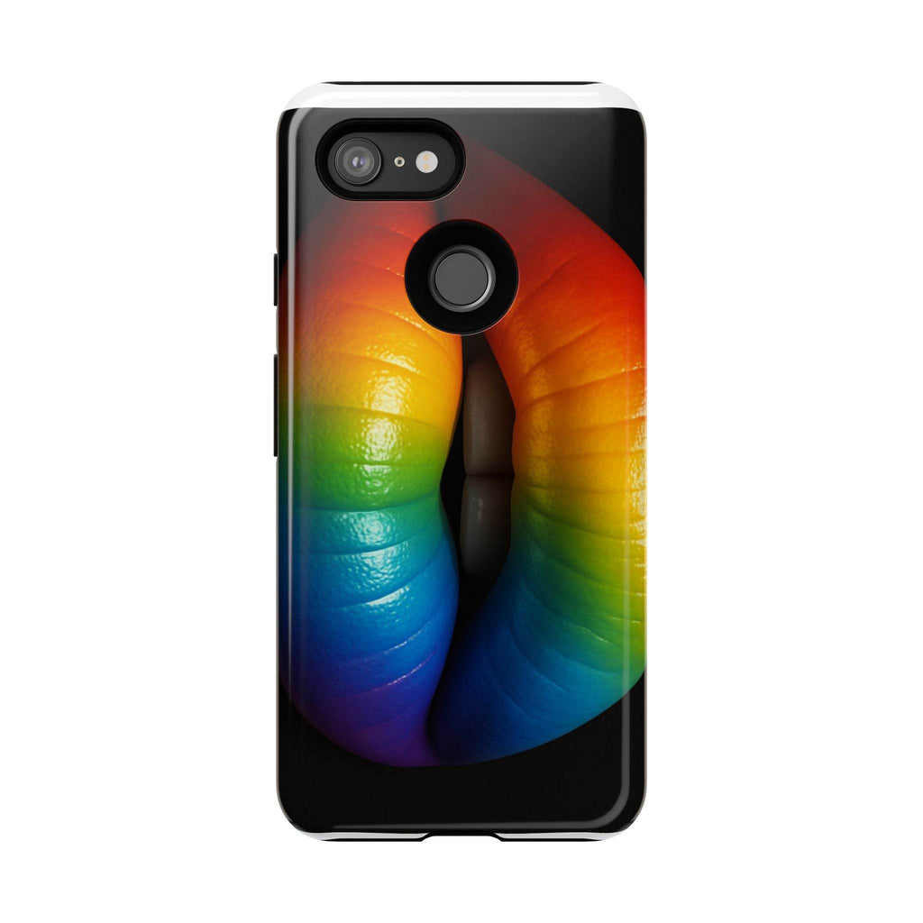 Rainbow Lips Phone Case - Tough Cover for LGBTQ+ Pride - Estalios