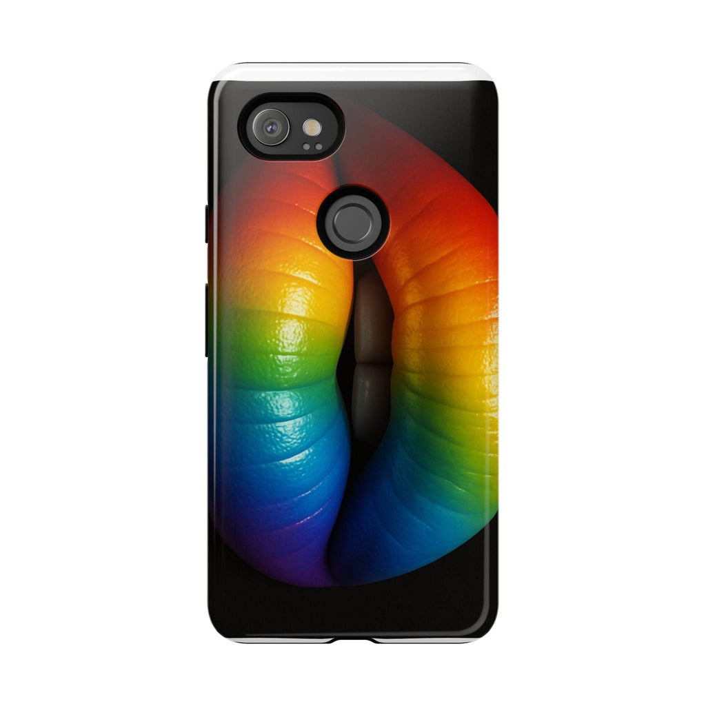 Rainbow Lips Phone Case - Tough Cover for LGBTQ+ Pride - Estalios
