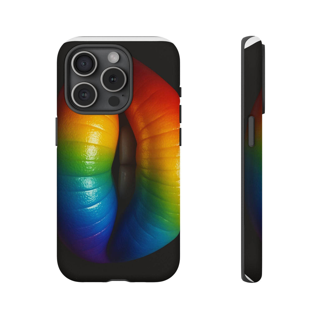Rainbow Lips Phone Case - Tough Cover for LGBTQ+ Pride - Estalios