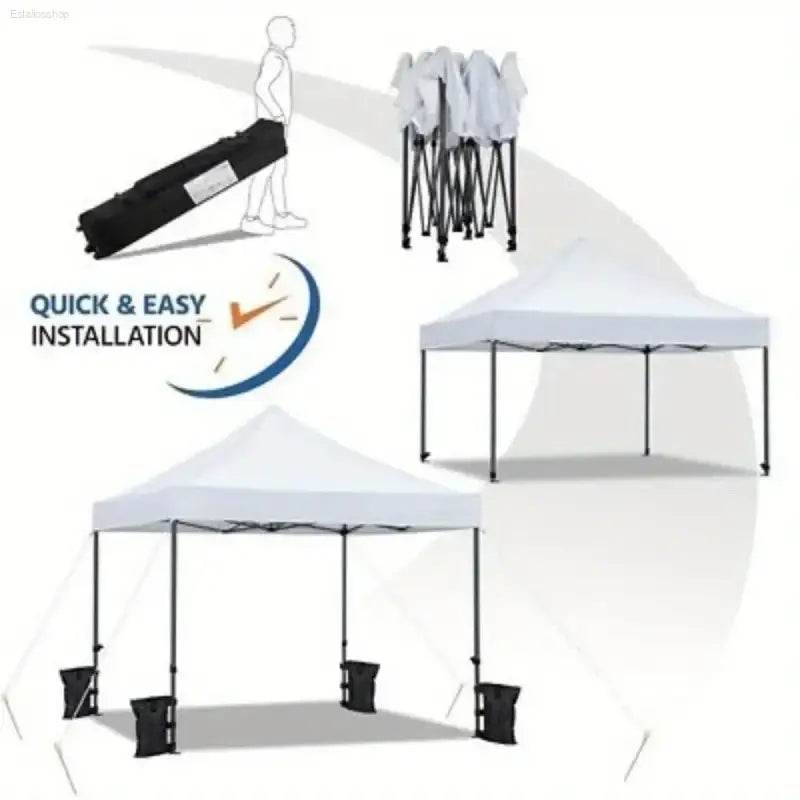 10x10' Commercial Pop Up Canopy Waterproof Heavy Duty Tent - Estalios
