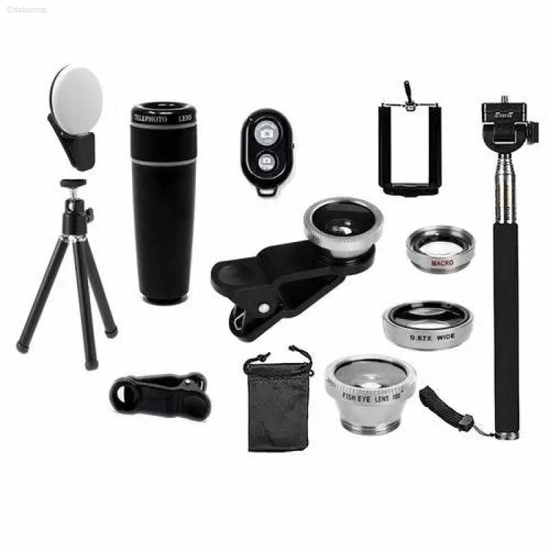 11 In 1 Smartphone Camera Lens And Selfie Kit - Estalios