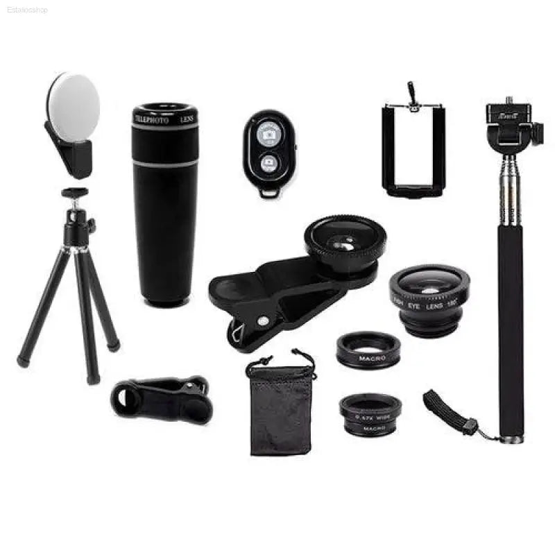 11 In 1 Smartphone Camera Lens And Selfie Kit - Estalios