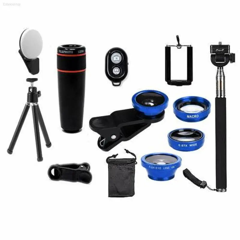 11 In 1 Smartphone Camera Lens And Selfie Kit - Estalios