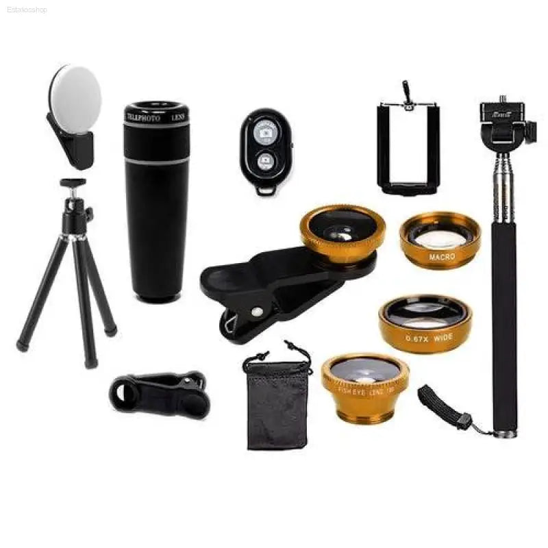 11 In 1 Smartphone Camera Lens And Selfie Kit - Estalios
