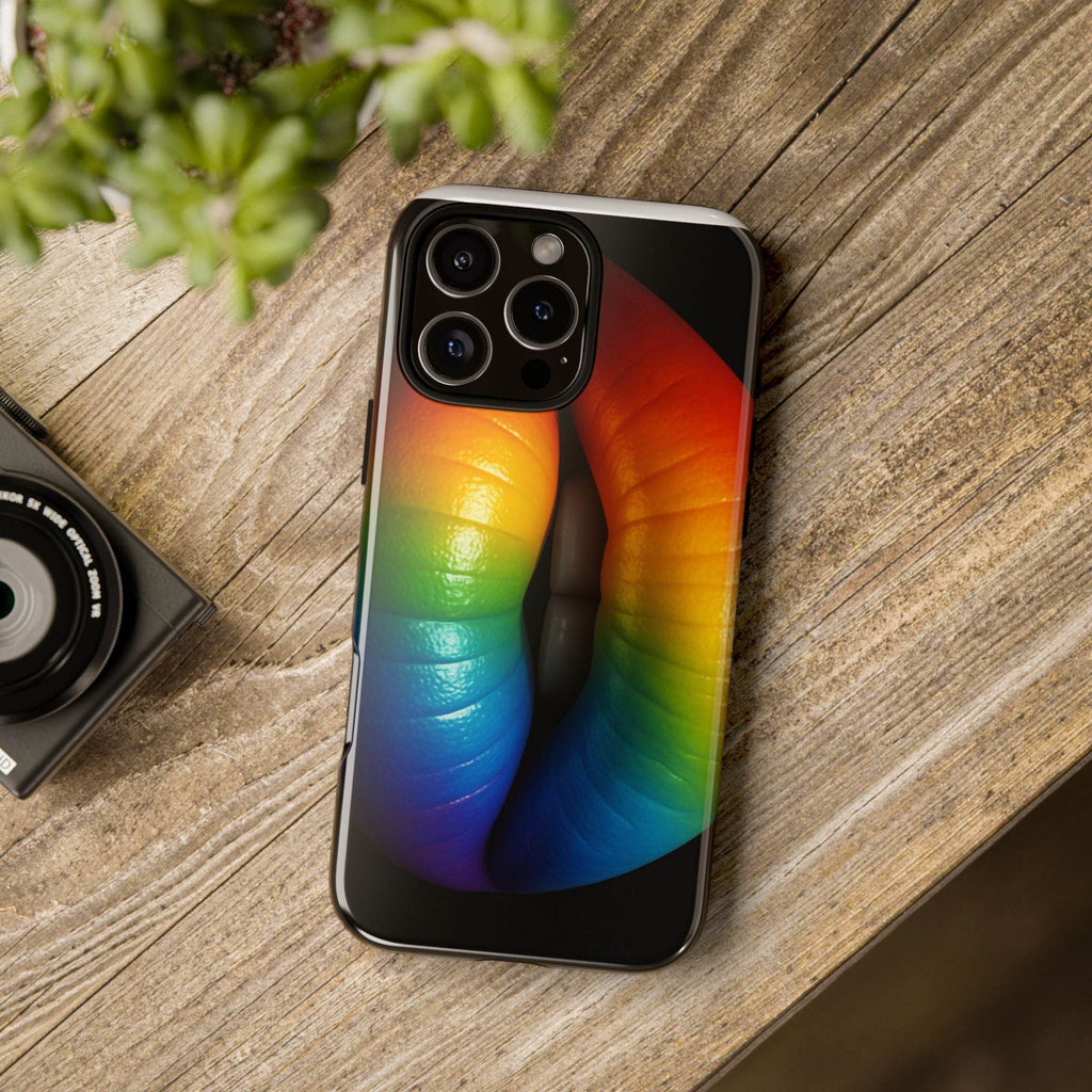Rainbow Lips Phone Case - Tough Cover for LGBTQ+ Pride - Estalios