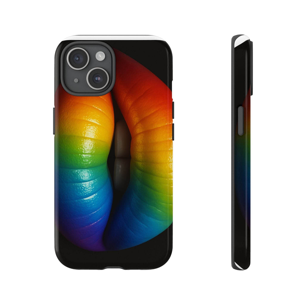 Rainbow Lips Phone Case - Tough Cover for LGBTQ+ Pride - Estalios