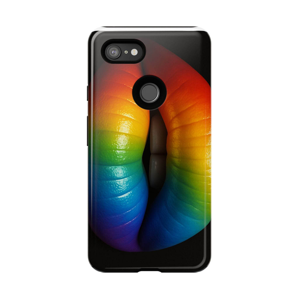 Rainbow Lips Phone Case - Tough Cover for LGBTQ+ Pride - Estalios