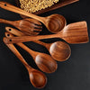 Premium BOKALAKA 12-Piece Wooden Kitchen Utensils Set - Perfect for Cooking & Serving! - Estalios