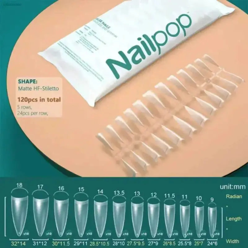 120Pcs Soft Gel Coffin Press On Fake Nails Set - Estalios