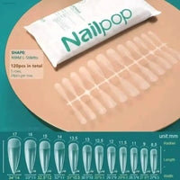 120Pcs Soft Gel Coffin Press On Fake Nails Set - Estalios