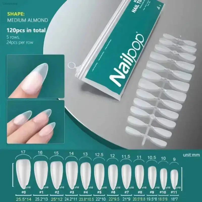 120Pcs Soft Gel Coffin Press On Fake Nails Set - Estalios