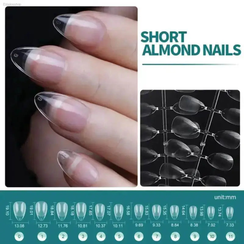 120Pcs Soft Gel Coffin Press On Fake Nails Set - Estalios