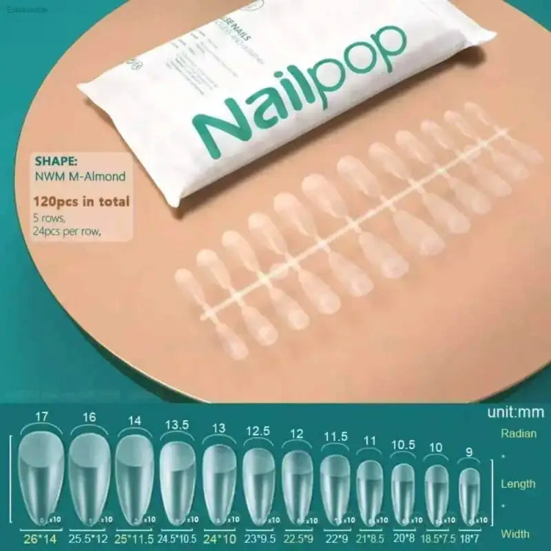 120Pcs Soft Gel Coffin Press On Fake Nails Set - Estalios