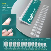 120Pcs Soft Gel Coffin Press On Fake Nails Set - Estalios