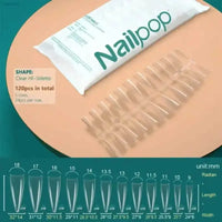 120Pcs Soft Gel Coffin Press On Fake Nails Set - Estalios