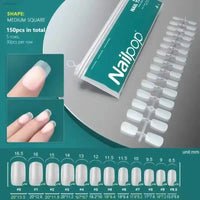 120Pcs Soft Gel Coffin Press On Fake Nails Set - Estalios