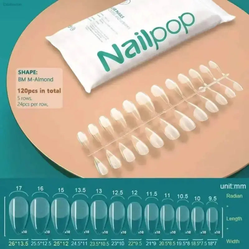 120Pcs Soft Gel Coffin Press On Fake Nails Set - Estalios