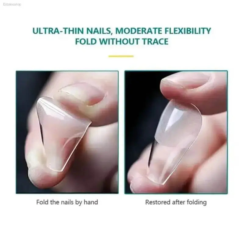 120Pcs Soft Gel Coffin Press On Fake Nails Set - Estalios