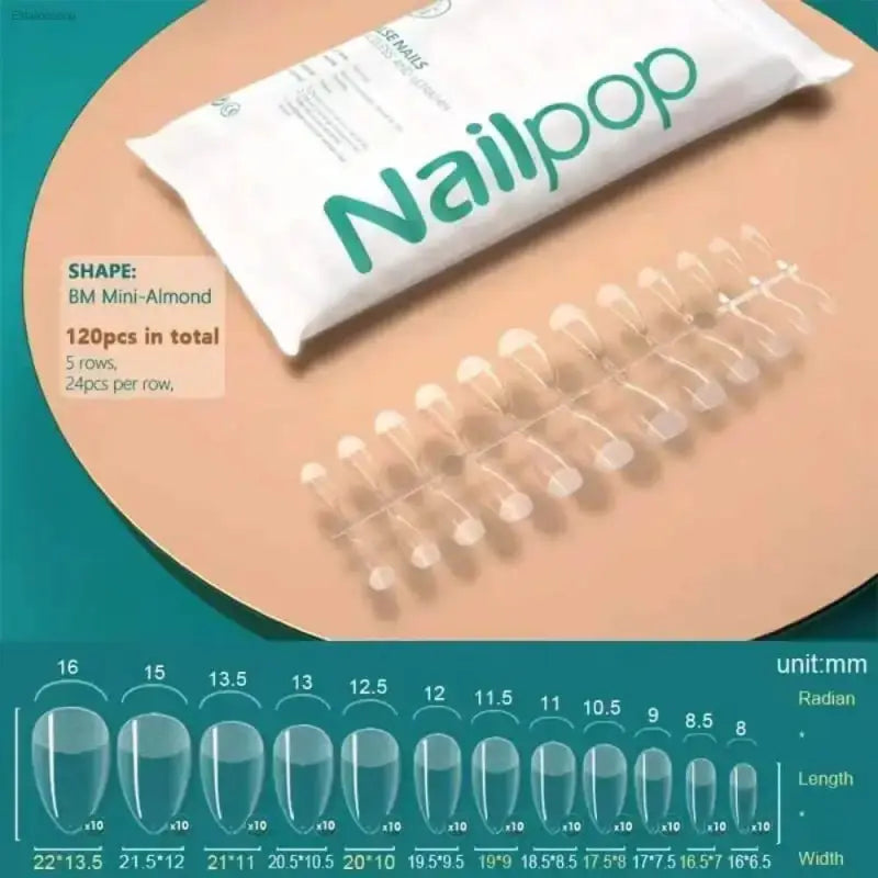 120Pcs Soft Gel Coffin Press On Fake Nails Set - Estalios