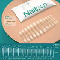120Pcs Soft Gel Coffin Press On Fake Nails Set - Estalios