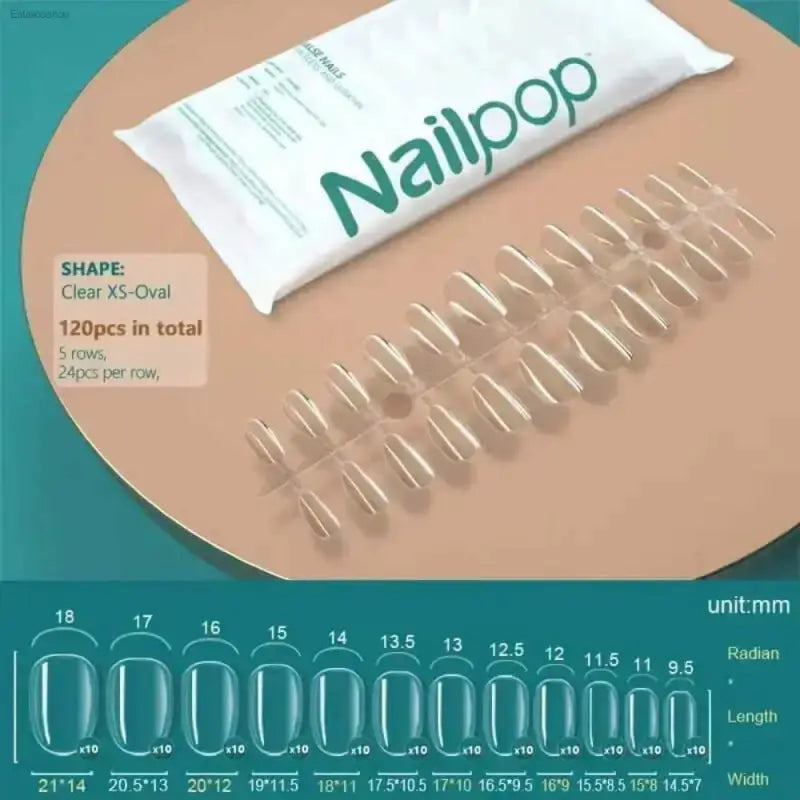 120Pcs Soft Gel Coffin Press On Fake Nails Set - Estalios