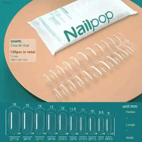 120Pcs Soft Gel Coffin Press On Fake Nails Set - Estalios