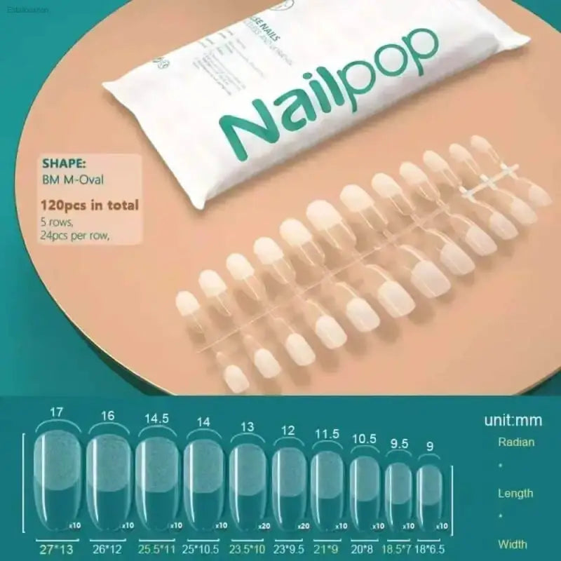 120Pcs Soft Gel Coffin Press On Fake Nails Set - Estalios