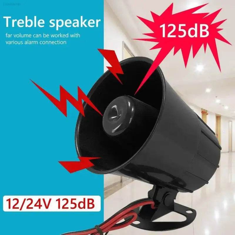 125dB Loud Warning Alarm Siren Universal for Car Auto Motorcycle Truck 12V 24V - Estalios