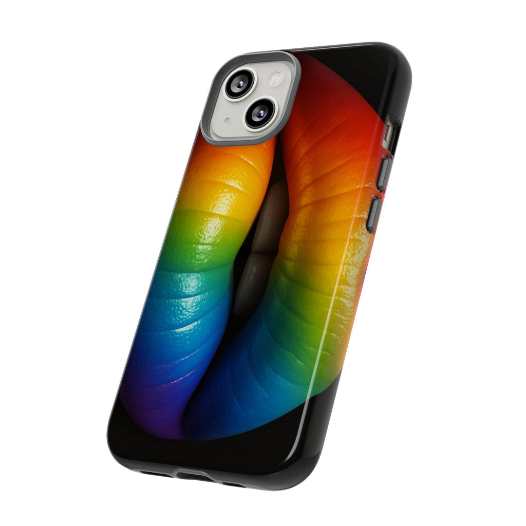 Rainbow Lips Phone Case - Tough Cover for LGBTQ+ Pride - Estalios
