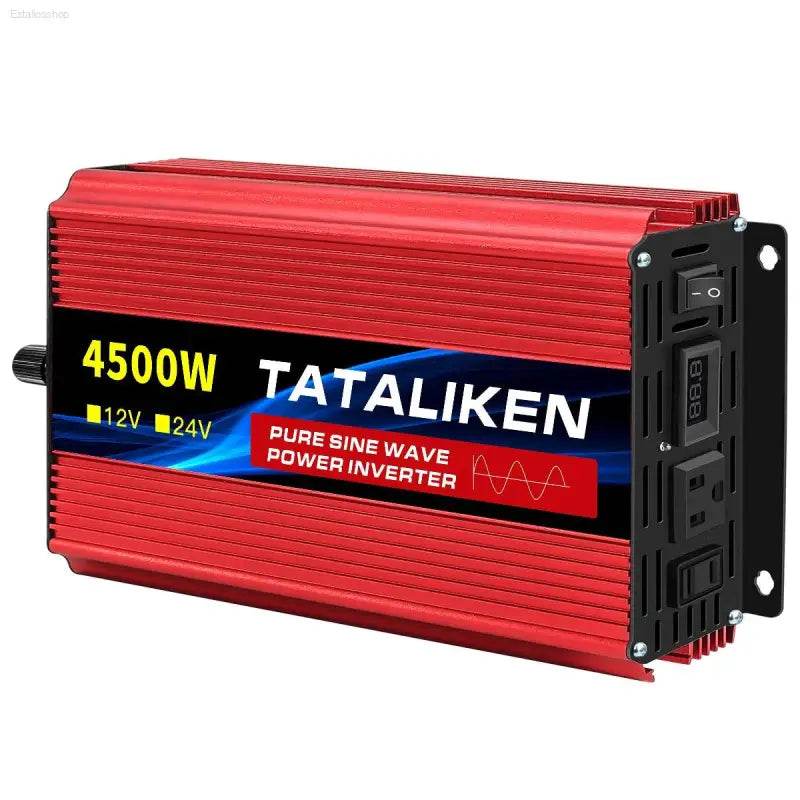 12V To 110V AC Pure Sine Power Inverter 3500W Solar Accessory - Estalios