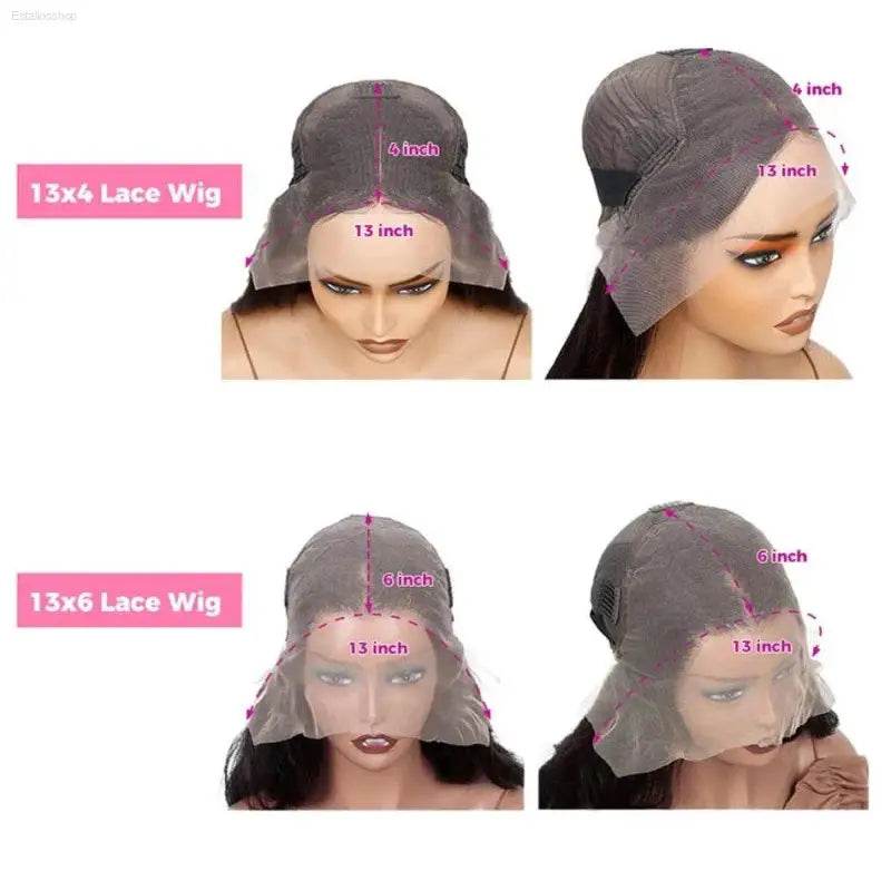 13x6 Body Wave Lace Front Wigs Human Hair 200% Density - Estalios