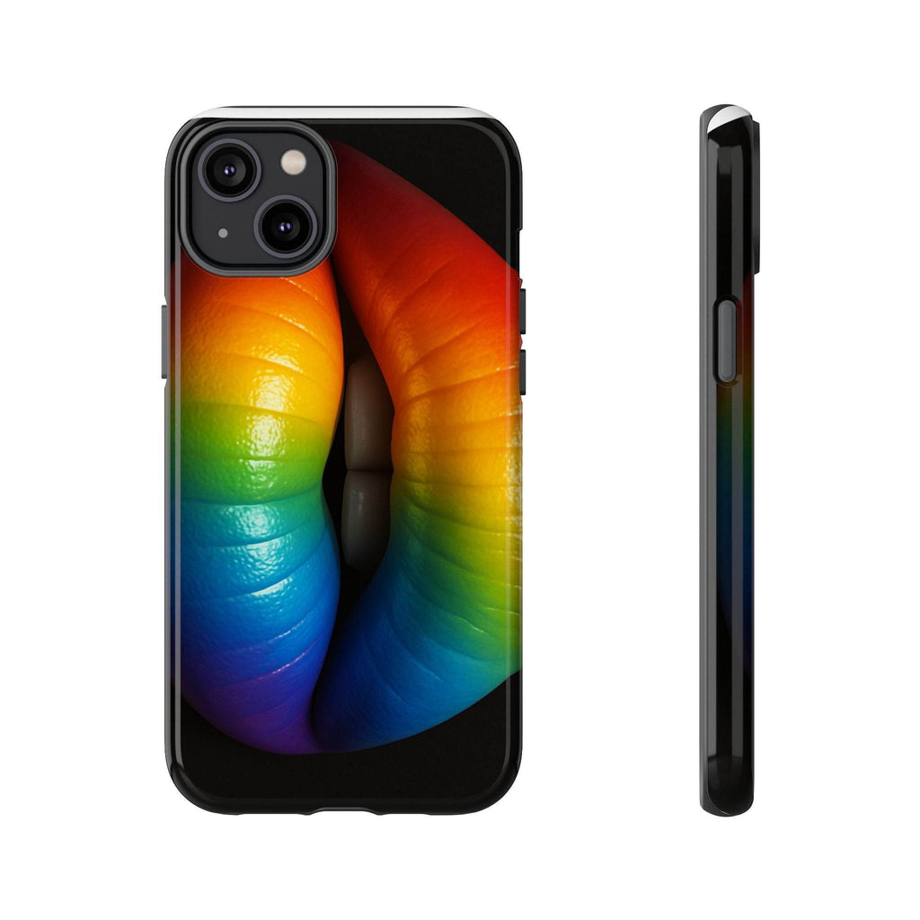 Rainbow Lips Phone Case - Tough Cover for LGBTQ+ Pride - Estalios