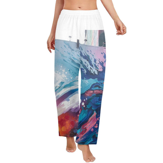 Women's Pajama Trousers Without Pockets Made In USA - Estalios