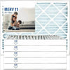 14x25x2 Pleated Air Filter Merv 11, 6 Pack Made in USA - Estalios