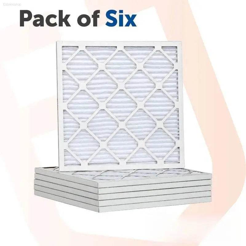 14x25x2 Pleated Air Filter Merv 11, 6 Pack Made in USA - Estalios