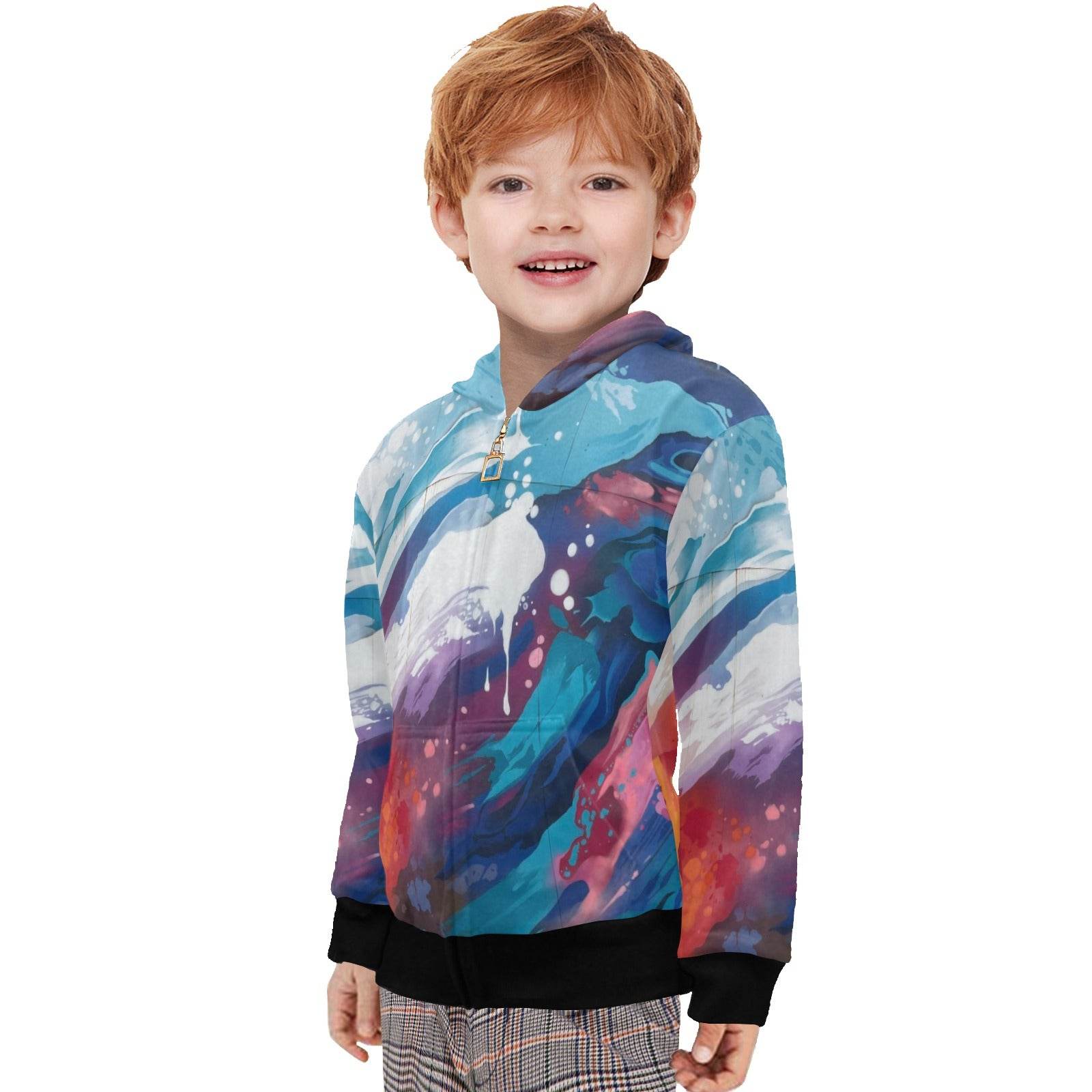 Little Boys' Zip Up Hoodie (H58) - Estalios