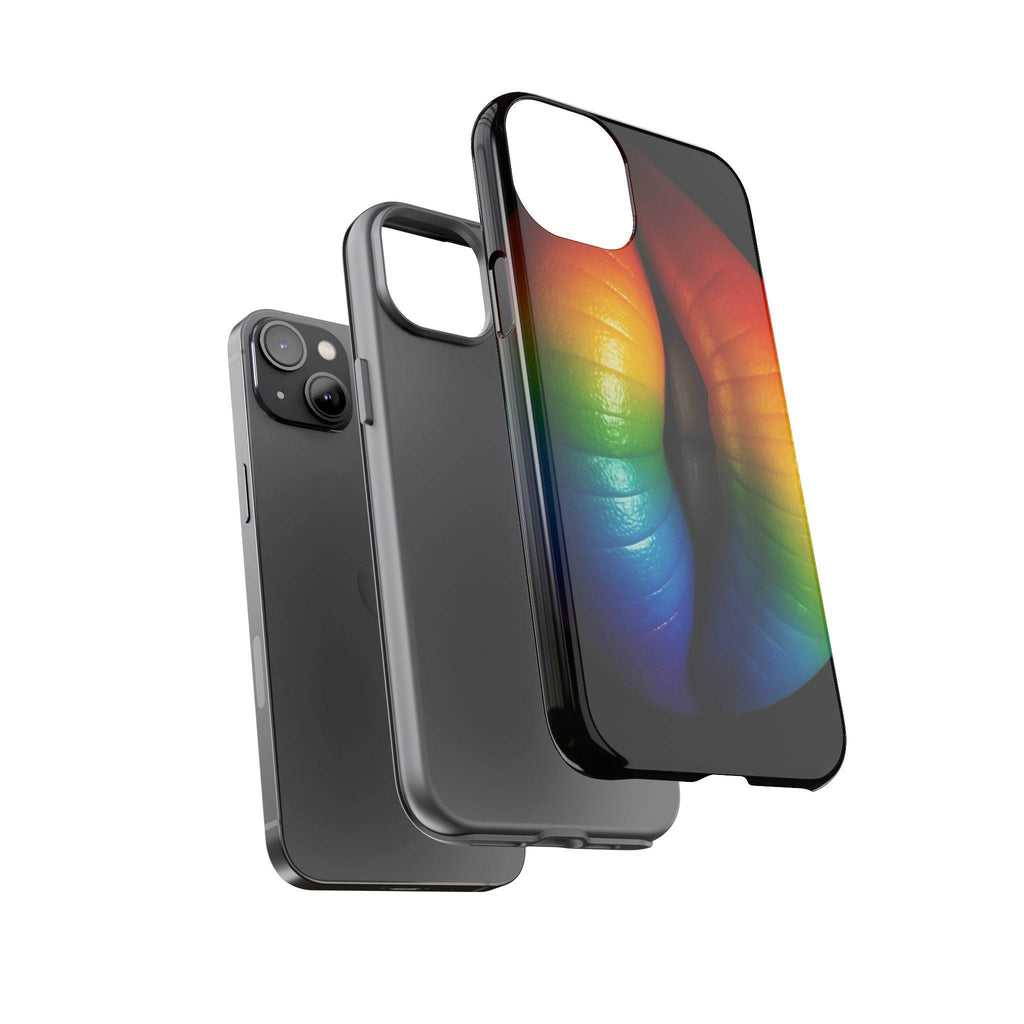 Rainbow Lips Phone Case - Tough Cover for LGBTQ+ Pride - Estalios