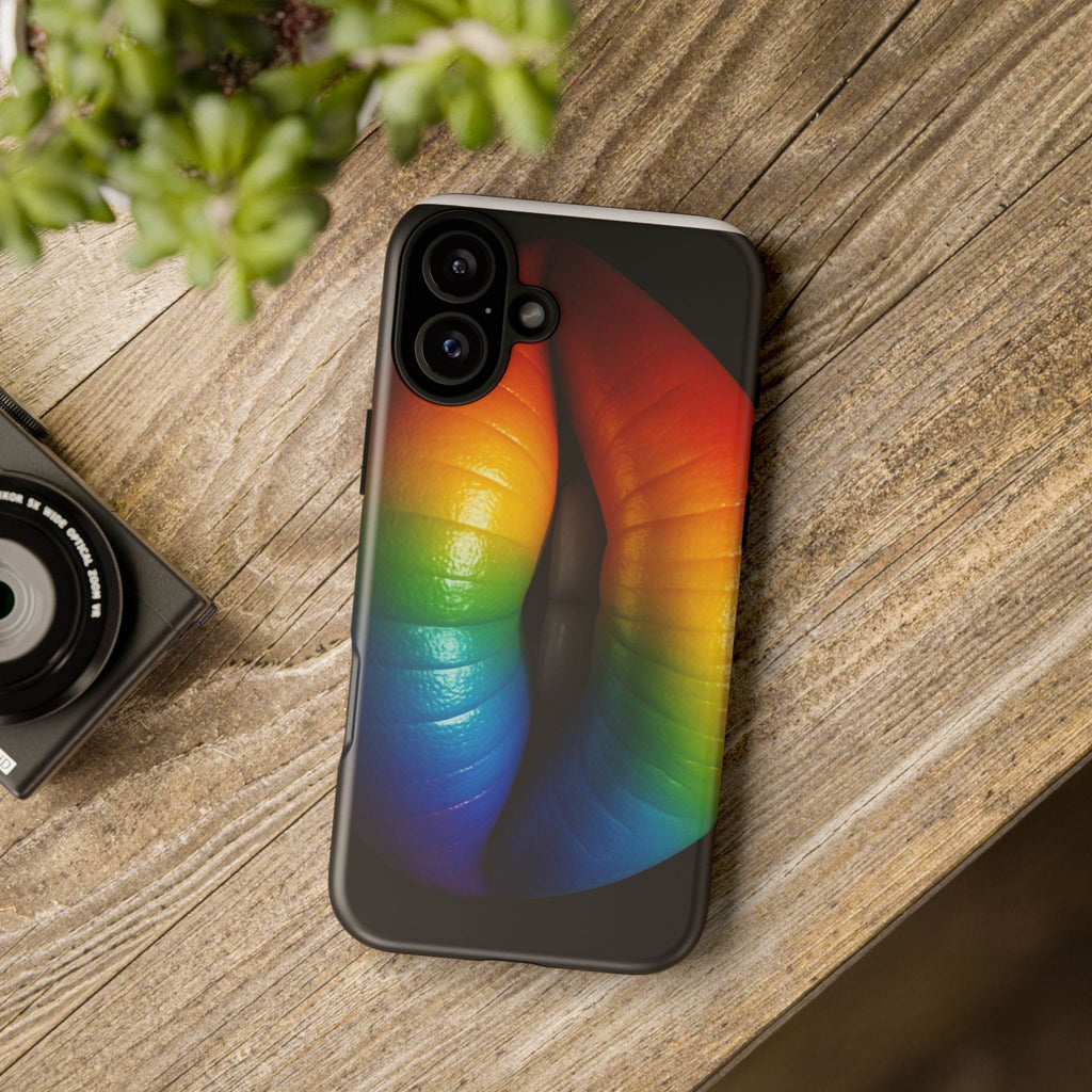 Rainbow Lips Phone Case - Tough Cover for LGBTQ+ Pride - Estalios