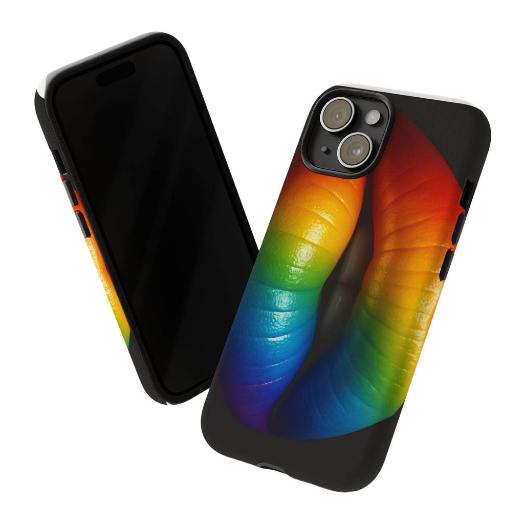 Rainbow Lips Phone Case - Tough Cover for LGBTQ+ Pride - Estalios