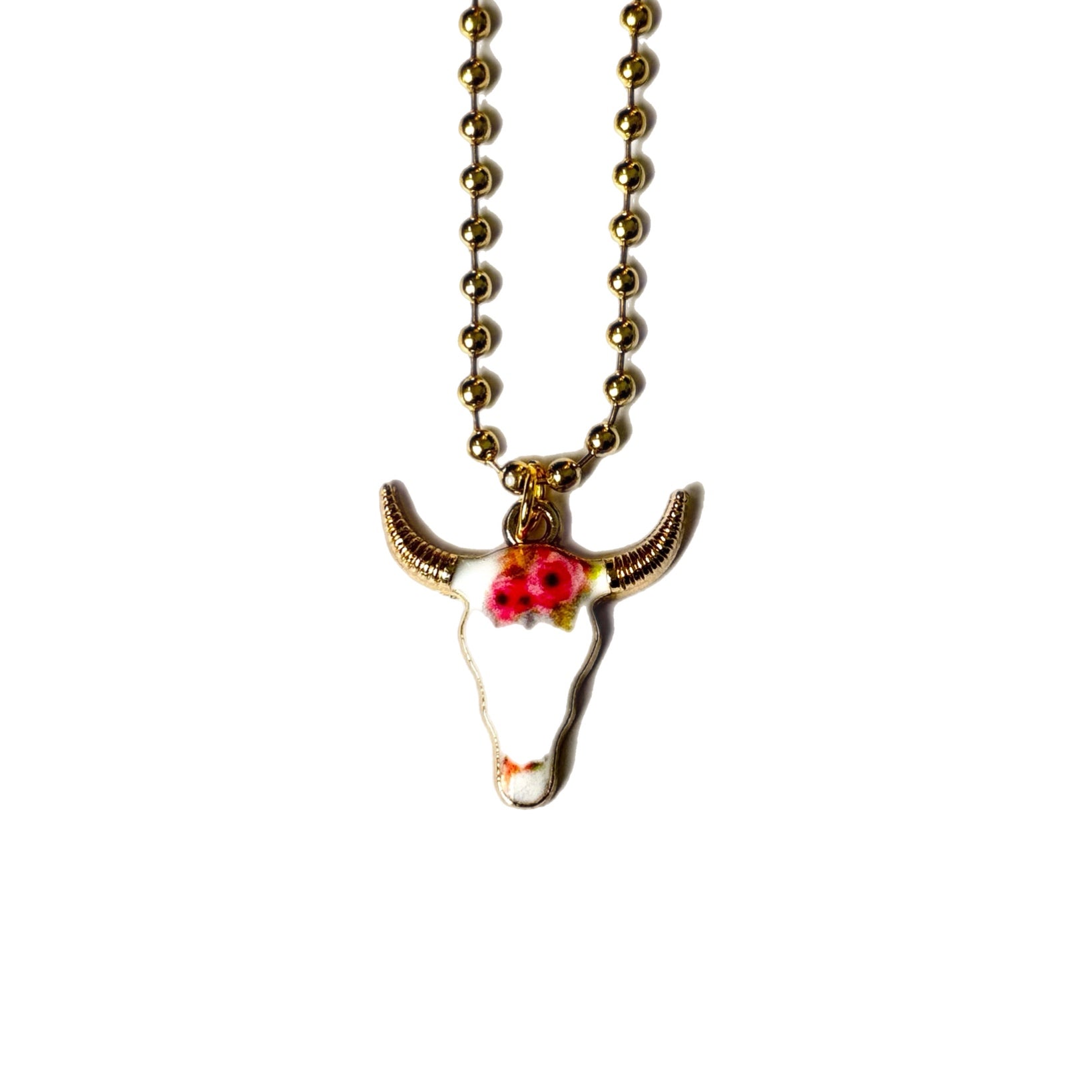Cow Skull Charm - Tumbler Handle Charm