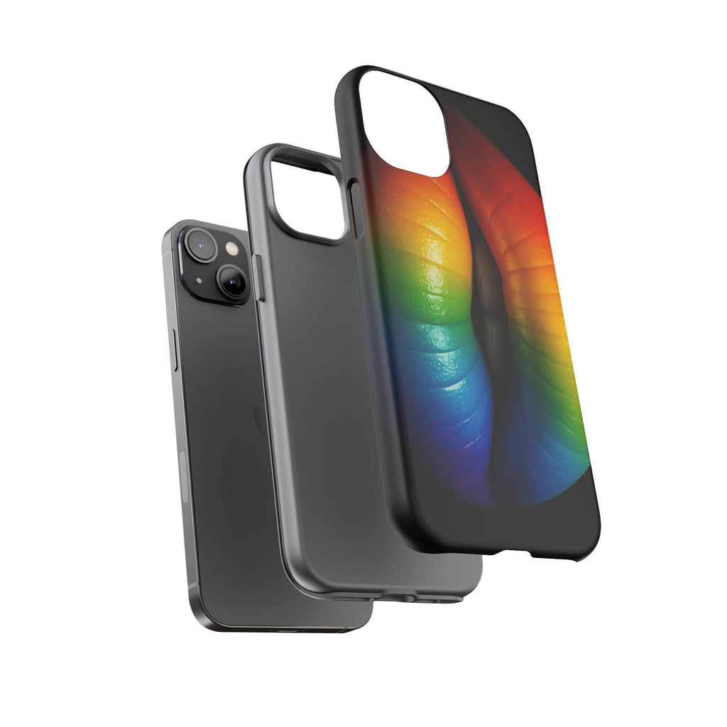 Rainbow Lips Phone Case - Tough Cover for LGBTQ+ Pride - Estalios