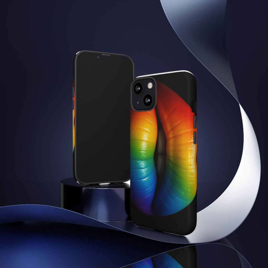 Rainbow Lips Phone Case - Tough Cover for LGBTQ+ Pride - Estalios