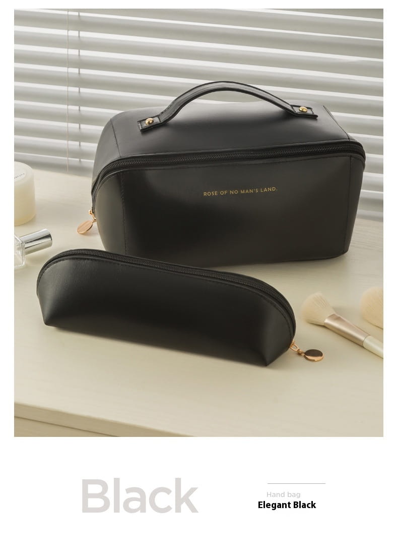 Wash Bag Internet Celebrity Ins Good-looking Portable Leather Bag