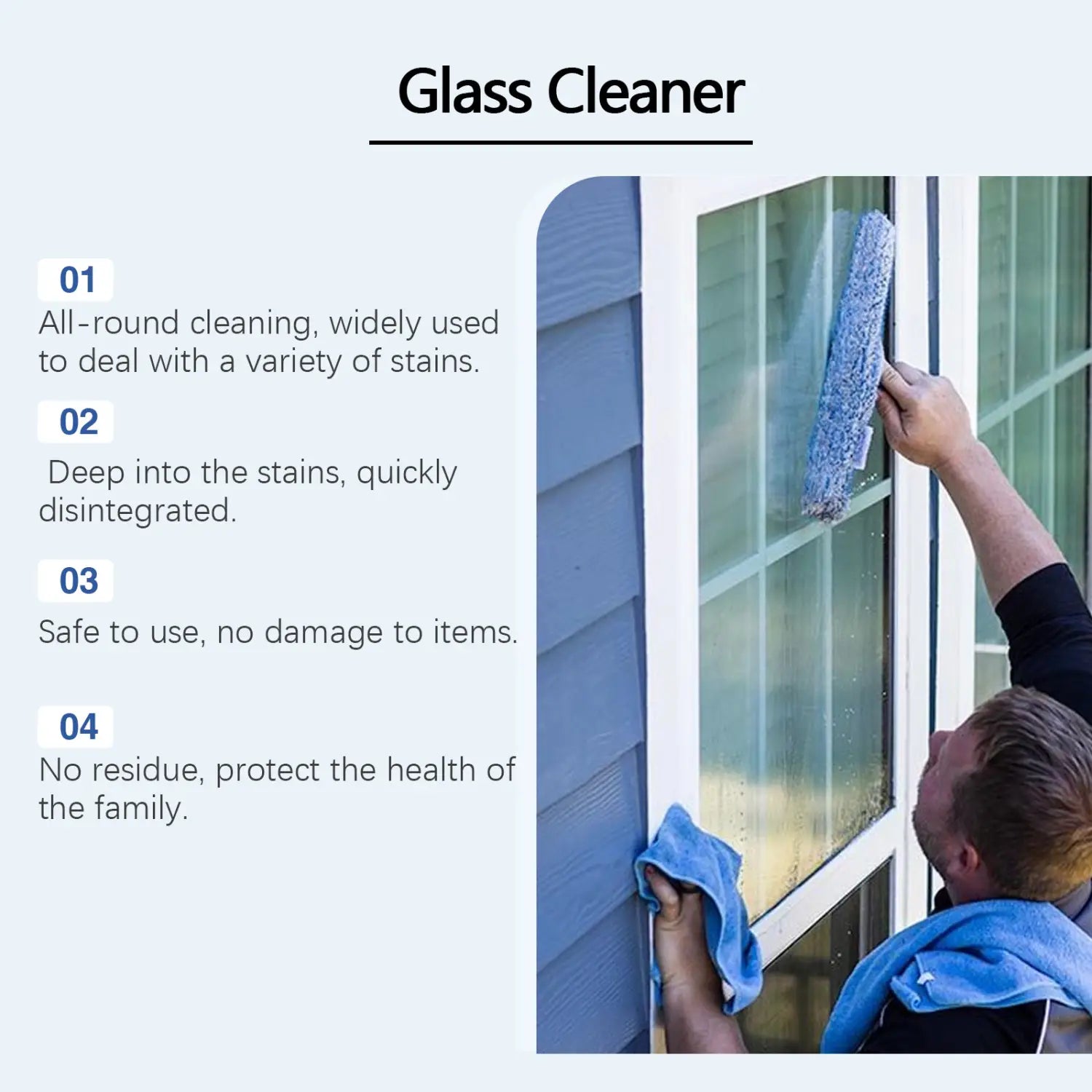Jakehoe Glass Decontamination Cleaning Agent Stain Removal Oil Removal Dust Stain Removal Stain Removal Glass Cleaning