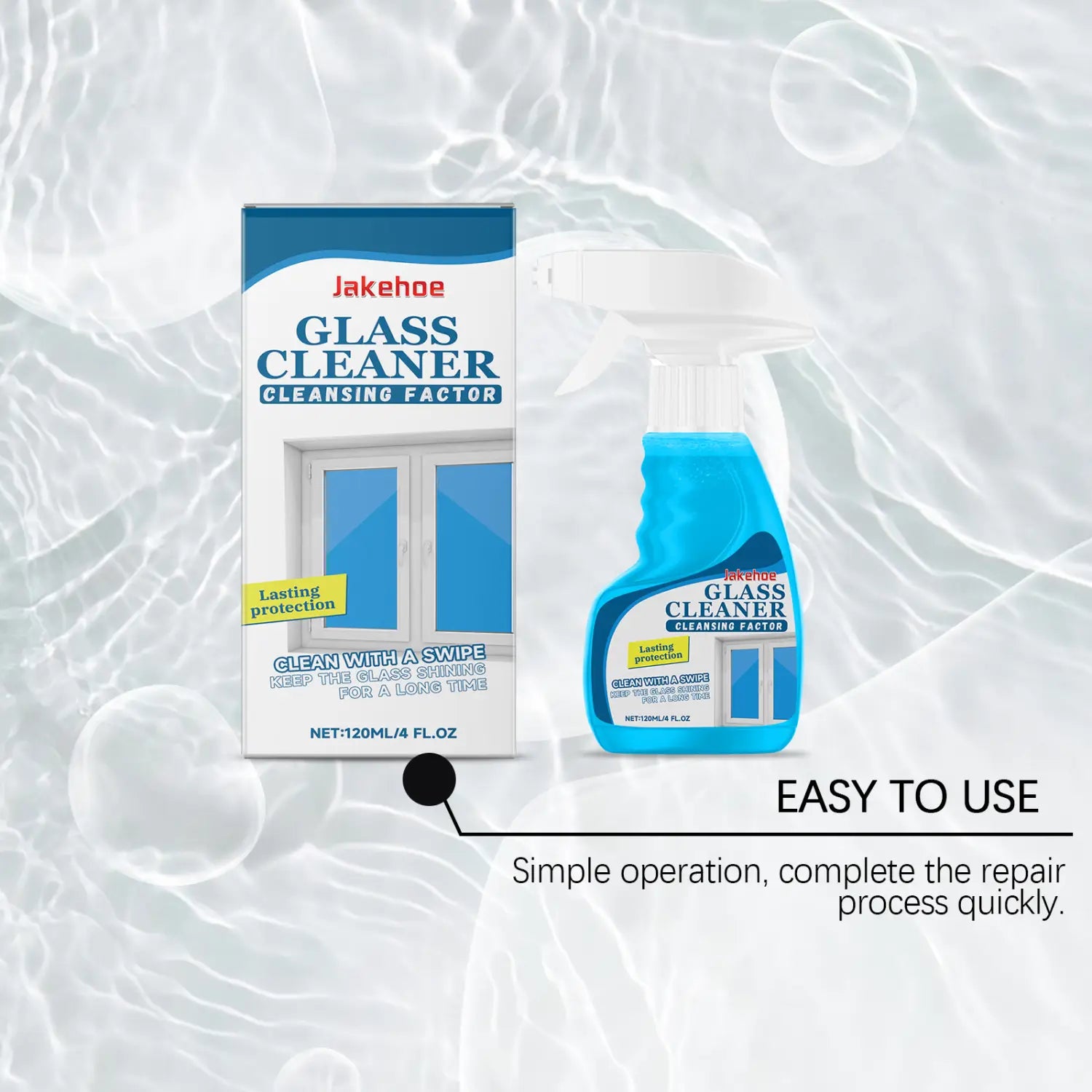 Jakehoe Glass Decontamination Cleaning Agent Stain Removal Oil Removal Dust Stain Removal Stain Removal Glass Cleaning