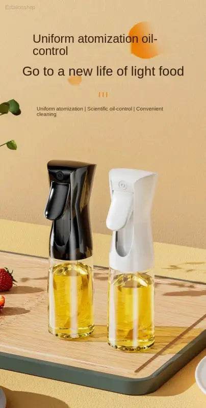 Oil sprayer bottles.