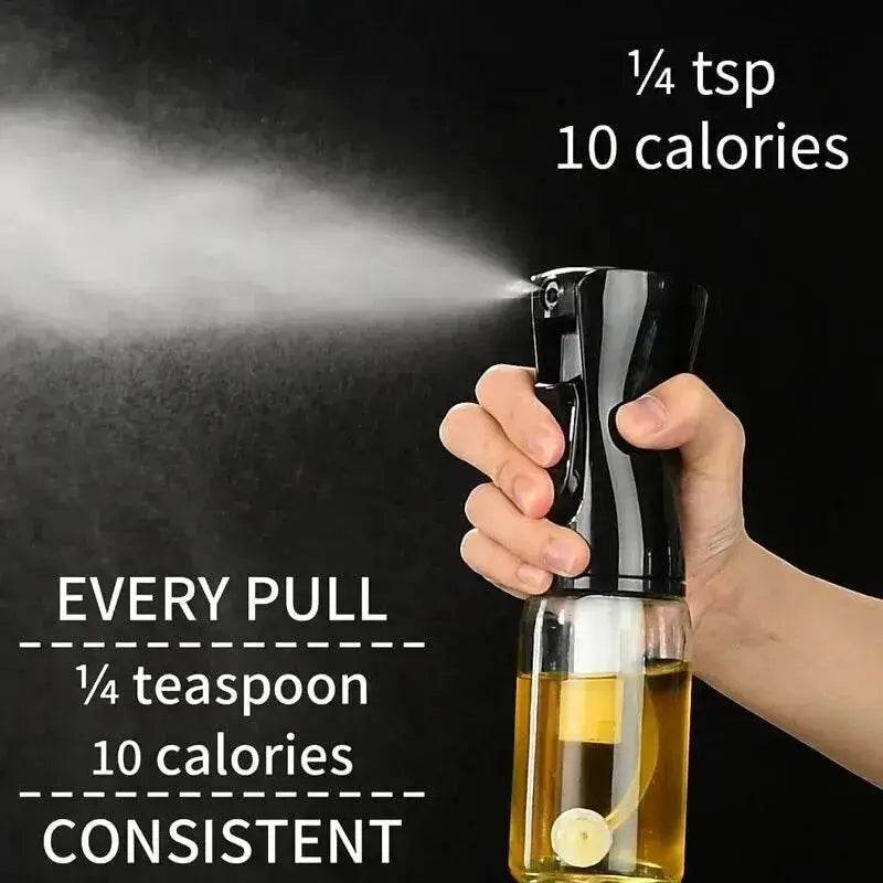 Oil sprayer with portion control.
