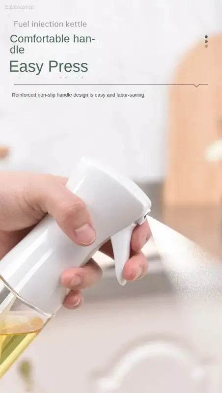 Oil sprayer with easy-press handle.